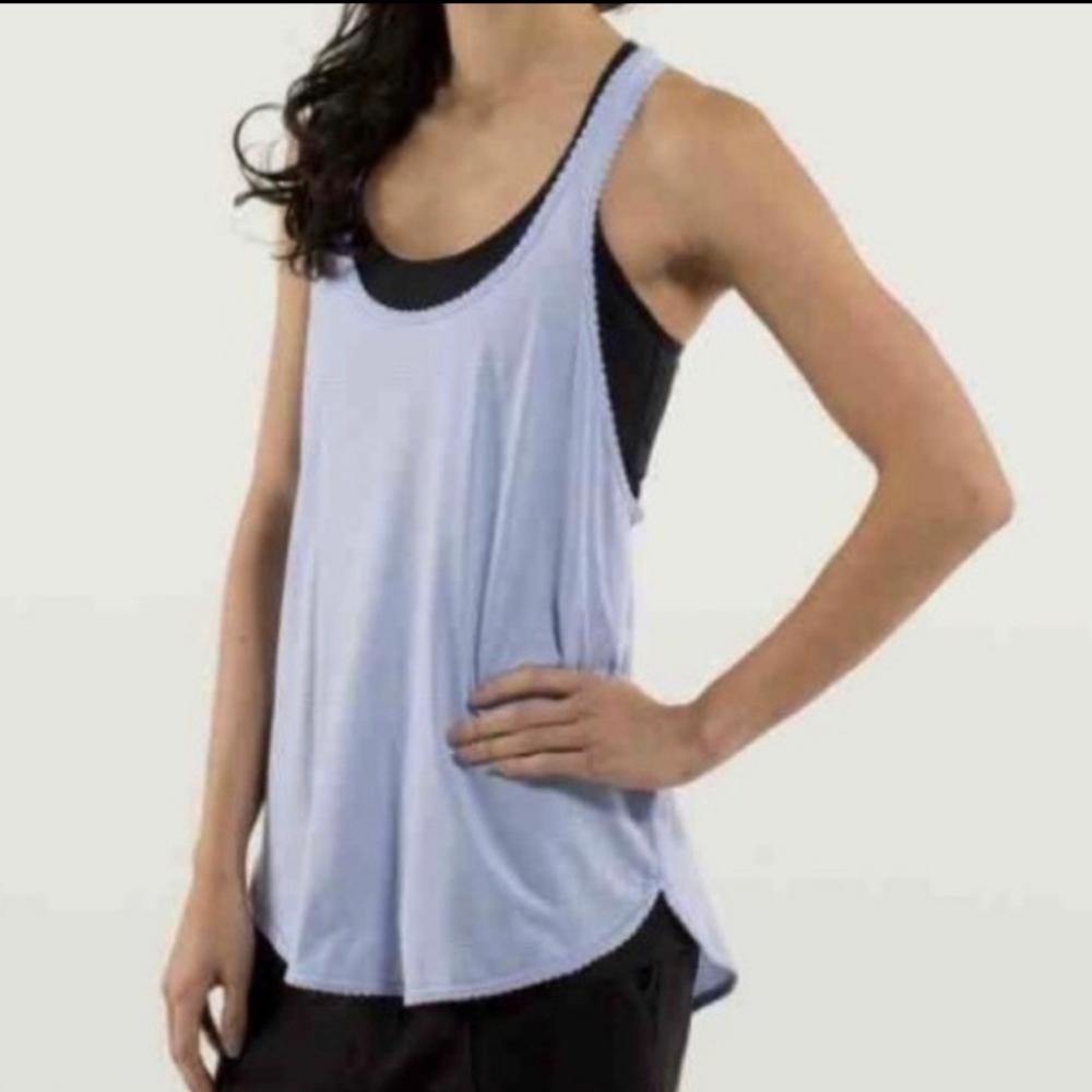 Lululemon 105 F Singlet Tank Top Lavender Racerback